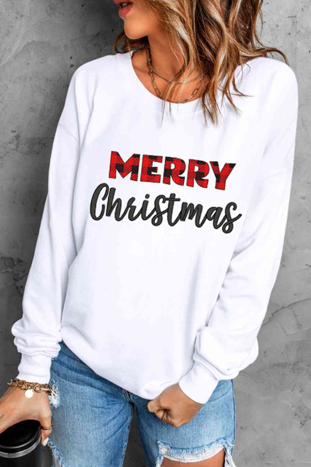 MERRY CHRISTMAS Graphic Sweatshirt