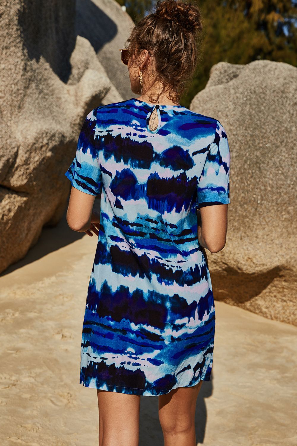 Tie-Dye Mini T-Shirt Dress