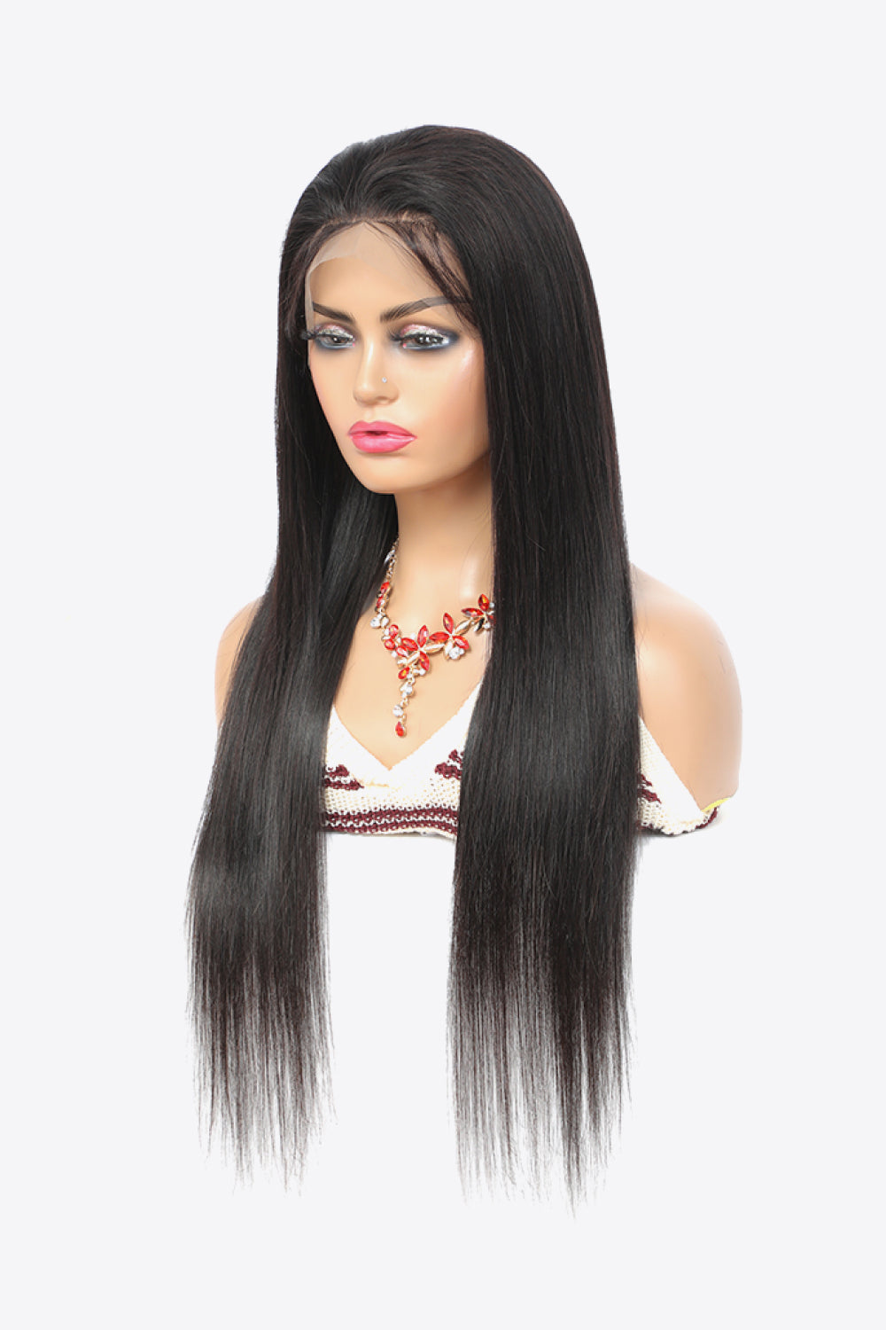 18" 13*4" Lace Front Wigs Human Virgin Hair in Natural Color 150% Density