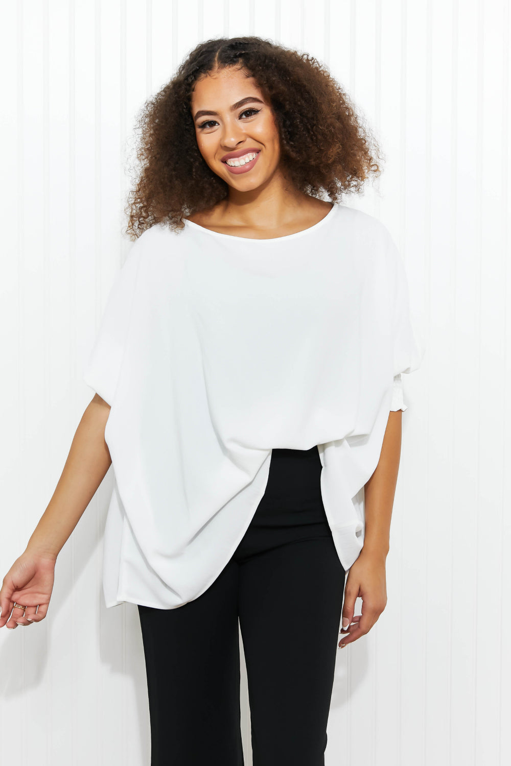 ODDI Seeking Inspiration Full Size Run Boat Neck Tunic