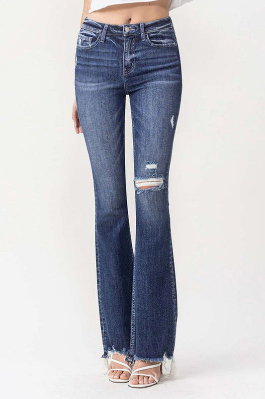 Vervet by Flying Monkey Luna Full Size High Rise Flare Jeans