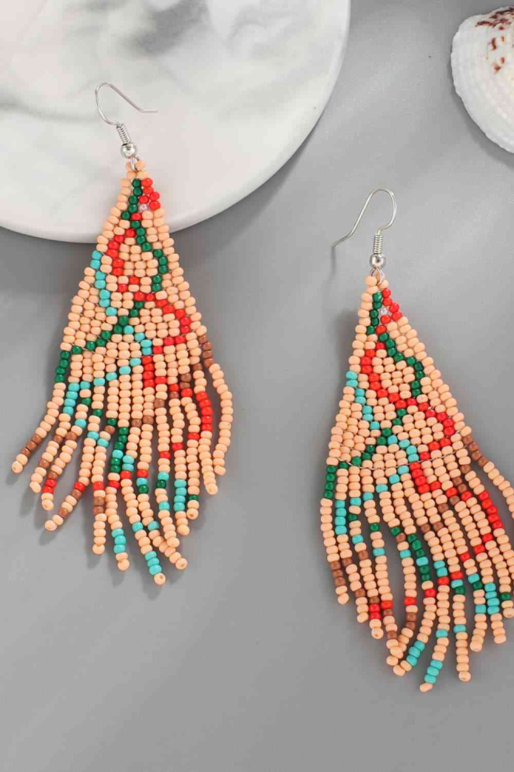 Christmas Beaded Earrings