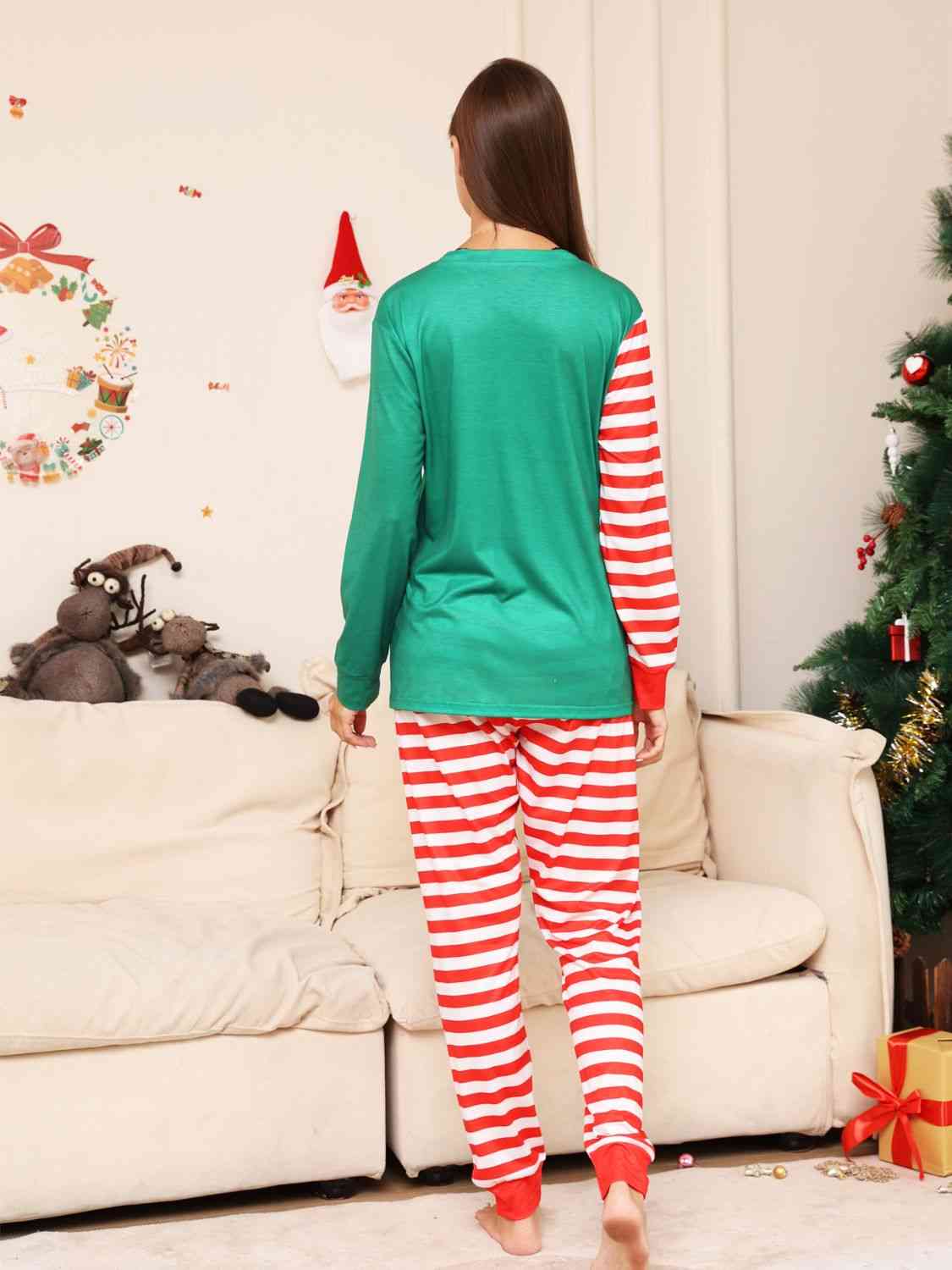 Full Size MERRY CHRISTMAS Top and Pants Set