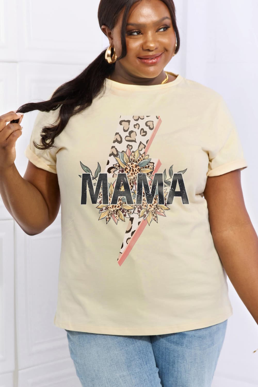 Simply Love Full Size MAMA Graphic Cotton Tee