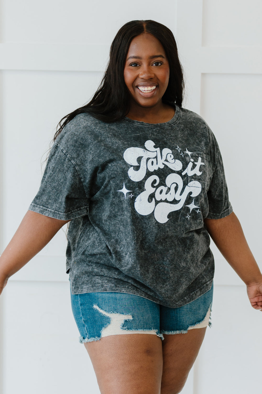 Sew In Love Take It Easy Full Size Run Graphic Tee