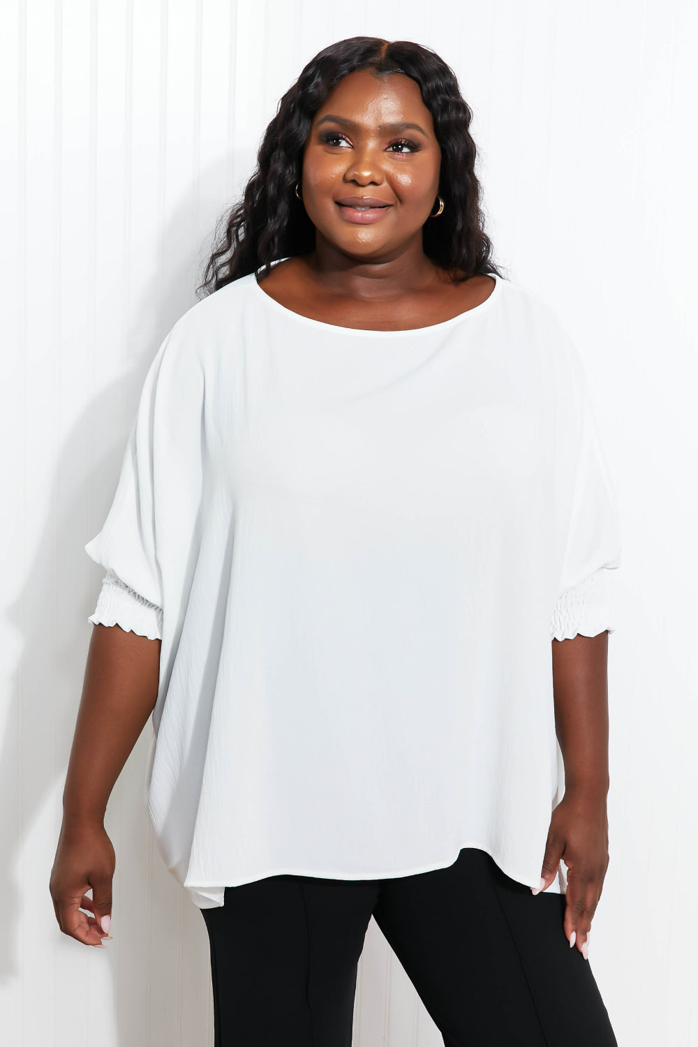 ODDI Seeking Inspiration Full Size Run Boat Neck Tunic