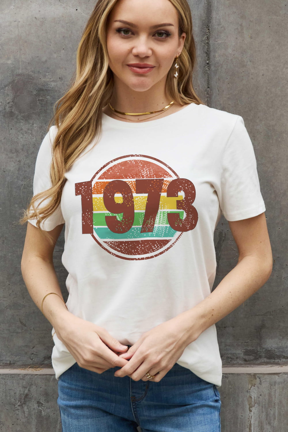 Simply Love Full Size 1973 Graphic Cotton Tee